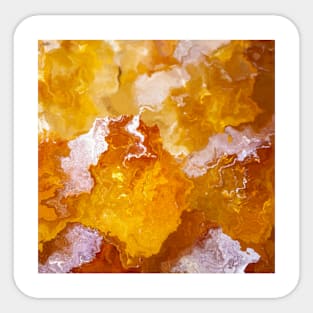 Orange Citrine Marble November Birthstone Sticker